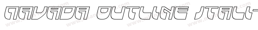 Navada Outline Itali字体转换